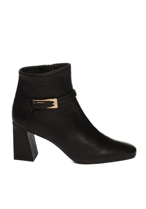 Tronchetto pelle nero FRANCO RUSSO | 1220NAPPA-NERO
